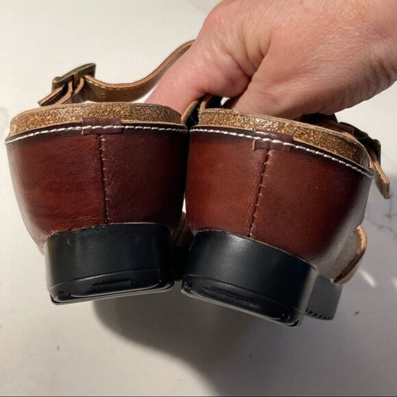 L’ARTISTE Sz 35 Spring Step Leather Strappy Wedges  Sandals - Picture 10 of 10